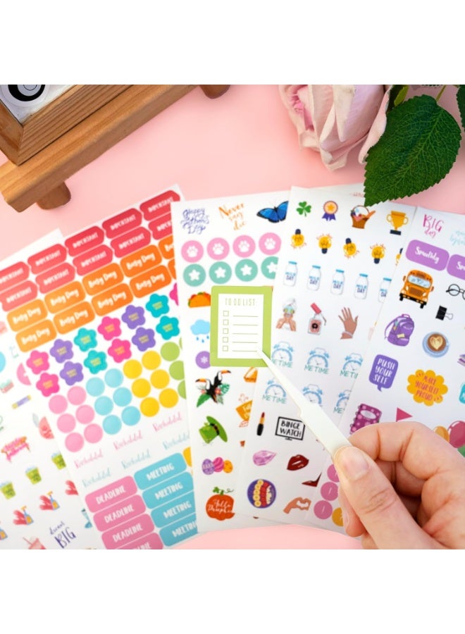 Capstro Daily Planner Sticker Set – 530+ Piece Decorative Planning Stickers for Journals, Planners, Calendars, Scrapbooks & Creative Daily Layouts for Scheduling, Notes, Goals and Personal Planning - Image 4